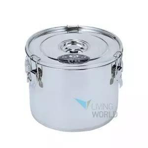 급식용 김치통 스텐단겹 밥통 리빙월드 스텐 국통 20L 단겹