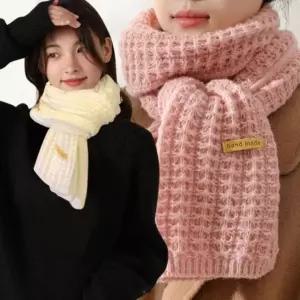 마니포근 니트 짧은 뜨개 목도리 머플러 (WFK9HFN)