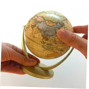 탁상용 미니 지구본 인테리어 장식용 회전식 책상 소품 학습 교육 오피스 데코