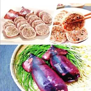 오징어순대 속초 중앙시장 왕 오징어 순대 맛집 진공 슬라이스 1kg 강원도특산물