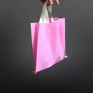 강력한 손잡이 쇼핑백 연핑크 대형 30X38cm 50매 다용도 장바구니 (WFK9P9M)