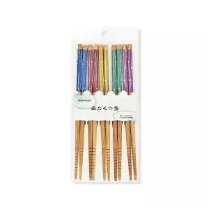 일본식 도트 대나무 젓가락 세트 5P 고급 (WFKAD42)