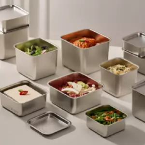 [바겐슈타이거] 콰트라트 무연마 SUS304 스텐 캐니스터 / 밀폐용기 / 자연광택 무코팅 / 랙포함