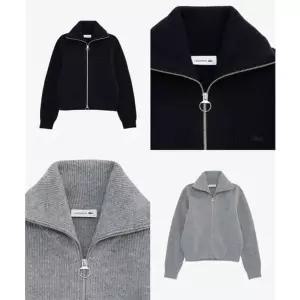 라코스테 브랜드관 여성 25FW 립조직 풀집업 가디건 AF311E-55N 2컬러 택1 364745