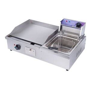 전기 바베큐 업소용 튀김 일체형 팬케이크 버너 철판 오징어 구이 냉면 설비 스테이크 철판구이