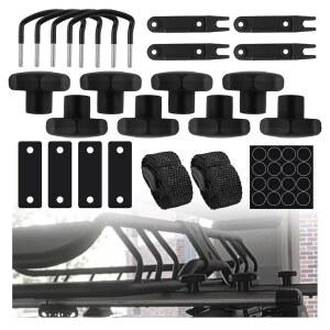 4PCS 차량용 볼트 키트 브래킷 견고한 장착 루프 고정되는 안전하게 박스에는 너트 스트랩 개스킷 클램프 키트가 실용적인 세트 포함됩니다