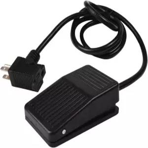 풋 스위치 조작 페달 컨트롤러 전원 목공 기계 제어 피기백 플러그가 있는 5피트 케이블 데드맨 스타일