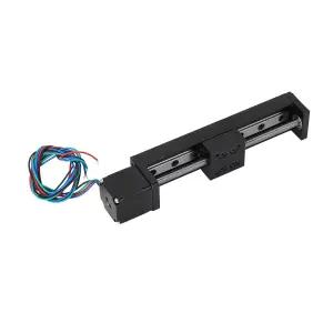 선형 슬라이드 스테이지 액추에이터 네마 11 스테퍼 모터가 장착된 미니 레일 가이드 100mm 유효 이동 길이