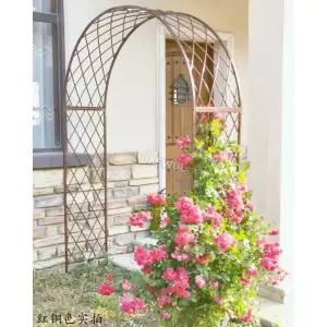화단 장미 울타리 덩쿨 원목 터널 덩굴 장미 철제