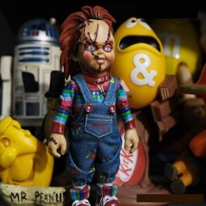 몽테조이 한정판 영화 유령 인형 피규어 공포와 무서움 장난감 데스크탑 장식품 할로윈 필수품 서프라이즈