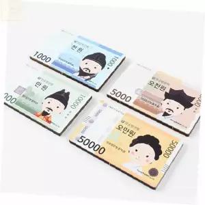 한국마그네틱기념품 관광상품 외국인한국선물 조립 우드 마그넷 대한민국 지폐