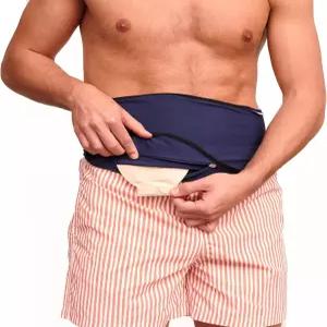 남성과 여성을 위한 SIIL 장루 벨트 FSA FHA 승인 가방 커버 스포츠 수영 대장루 일레 요루 랩 개선 지퍼 -