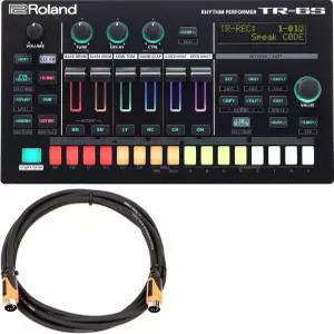 롤랜드 TR-6S 리듬 퍼포머 컴팩트 드럼 머신 번들(MIDI 케이블 포함)