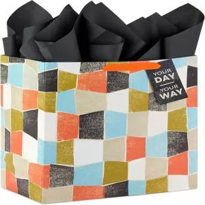 홀마크 랩 13인치 대형 선물 가방 휴지 130 주황색 파란색 녹색 검은색