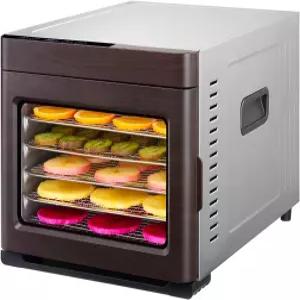 우드 그레인 푸드 탈수기 건조기 - 대형 6.5피트2 규모의 건조 공간과 6개의 스테인리스 18/8(304) 트레이