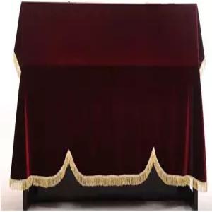 Tzong 풀 피아노 커버 천 아트 모어 플루쉬 장식 유니버설 업라이트 수직 118-131 (빨간색)