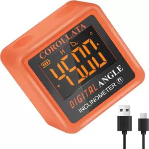 미니 디지털 각도 파인더 게이지 - 테이블 톱 마이터 파이프 경사계 포켓 우드 작업 측정을 위한 LCD
