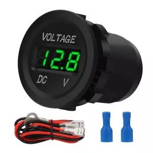 링크스타일 배터리 전압계 DC 5V-35V 패널 장착 LED 디지털 전압 게이지 12V /24V 자동차 보트 트럭 RV ATV