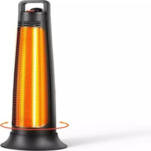 야외 파티오 히터 1200W 3S 즉석 난방 60° 진동이 가능한 휴대용 적외선 180분 타이머 팁오버 및 과열