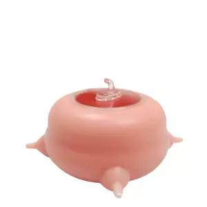 고양이 자동 우유병 애완동물 용품 열림 공급기 유리 그릇