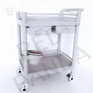 병원 트롤리 드레싱 웨건 간호 이동식 카트 의원 선반 작업대 바퀴 레드판다몰 장비 서랍형 ABS 수납 요양