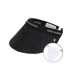 [헬렌카민스키] 25FW 여성 비앙카 바이저햇 챠콜블랙로고 더스트백 포함 HAT50265 CHARCOALBLACKLO