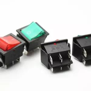 산업용 진공 청소기용 2단 스위치 램프 매립 전류 작업장 4각 파워 레드 흡