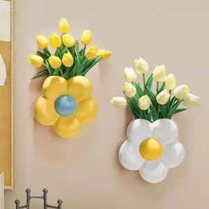 감성 인테리어 액자 빈티지 화분 디자인 꽃병 포인터방용 벽걸이 꽃바구니 거실 TV 배경 벽 장식 드라이플