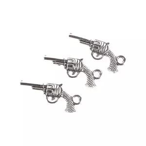 리볼버 실버 목걸이 키링 액세서리 펜던트 부자재