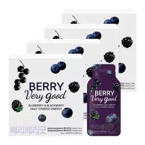 베리베리굿 켈리베리 유기농 블랙베리+블루베리 50gX10포X4박스