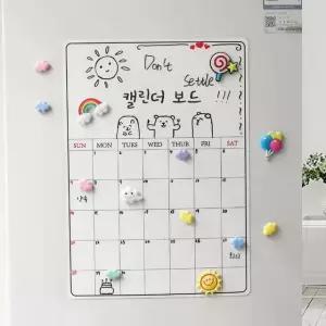 식단표캘린더보드 30x41cm 캘린더치판 스케쥴 먼슬리캘린더화이트보드 (WFKAR42)