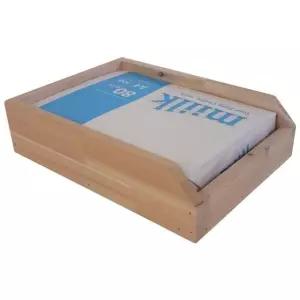 회사정리함 사무실 복사지 오피스 깔끔한 종이보관함 원목 (WFKA2VW)