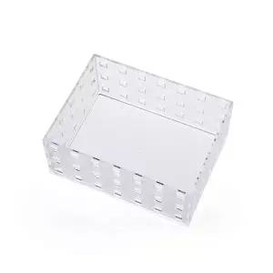 반투명 멀티 보관함 수납 케이스 적층형 사각 정리함 다용도 박스 (WFKAX6L)