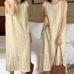 피서지 빅사이즈원피스 데님원피스 여름원피스 펀칭 겨울원피스 민소매