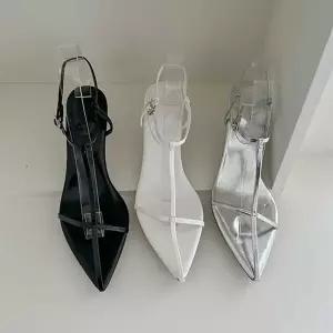 [하프클럽/]여름 구두 정장 샌들 힐 크로스 스트랩 스틸레토 코디