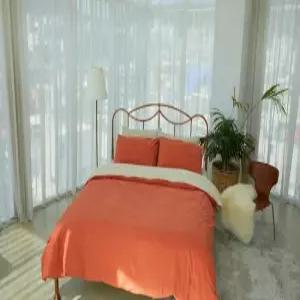 솔솔라이프 설레임 80수침구풀세트 오렌지아이보리