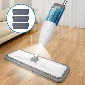 극세사 분사형 회전 세트 손쉬운 물걸레 3장 청소밀대 마포