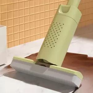 간편탈수 펄프밀대(그린) 밀대걸레 미니