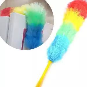 컬러풀 청소 먼지털이 모서리 정전기 총채 털털이 먼지떨이 깃털 틈새