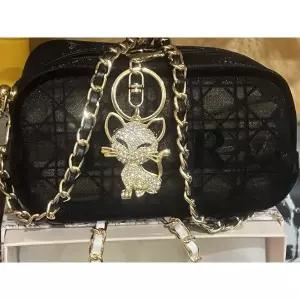 스턴너 디올 VIP 리미티드 에디션 메쉬 벨벳 트림 백 크로스바디백 참