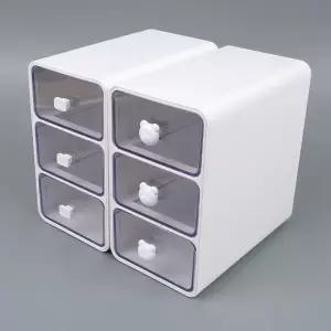 미니 수납 정리함 3단 데스크 소품 보관함 작은 공간 수납박스 (WFKAXAU)