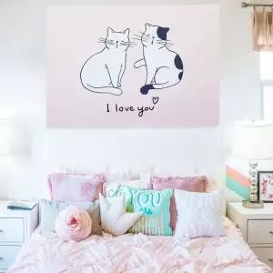 포스터 대형 패브릭 고양이 M (WFKB3X5)