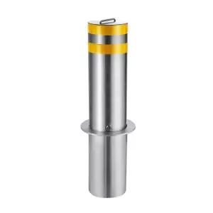 스텐 일자 볼라드 165파이 매립형볼라드 매립이동 앙카볼트