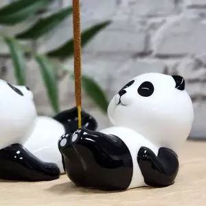 [하프클럽/]인센스 스틱 홀더 발을 든 판다 인센스받침 인센스거