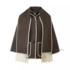 [토템] FW25 여성 스카프 디테일 코트 234WRTWOU248FB0037 021