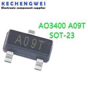 호환 50PCS AO3400 SOT23 A09T SMD 기존 IC 칩셋