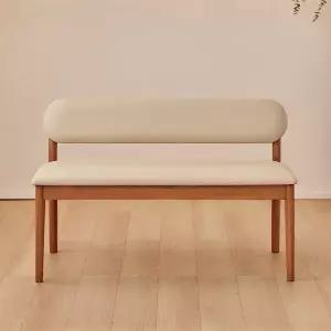 [신세계라이브쇼핑]동서가구 로라 PU 원목 식탁 2인 벤치 DF927642