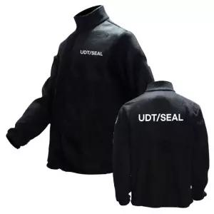 [프로셀러] 블랙 기모 겨울 후리스 집업 UDT/SEAL