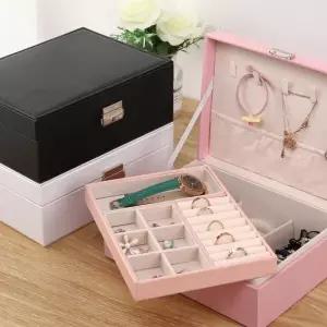 [하프클럽/]악세사리 귀걸이 목걸이 보관 주얼리 2단 보석함 정리함