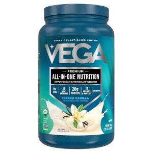 베가 올인원 단백질 파우더 바닐라 슈퍼 성분 면역력 지원용 케토 여성 및 남성용 완두콩 1 5파운드 1팩